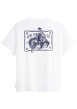 Thumbnail T-shirt en coton blanc imprimé à coupe droite pourvu d'un col rond - Image 2