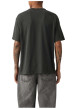 Thumbnail T-shirt en coton anthracite imprimé à coupe droite pourvu d'un col rond - Image 4