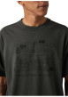 Thumbnail T-shirt en coton anthracite imprimé à coupe droite pourvu d'un col rond - Image 5