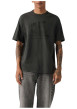 Thumbnail T-shirt en coton anthracite imprimé à coupe droite pourvu d'un col rond - Image 6