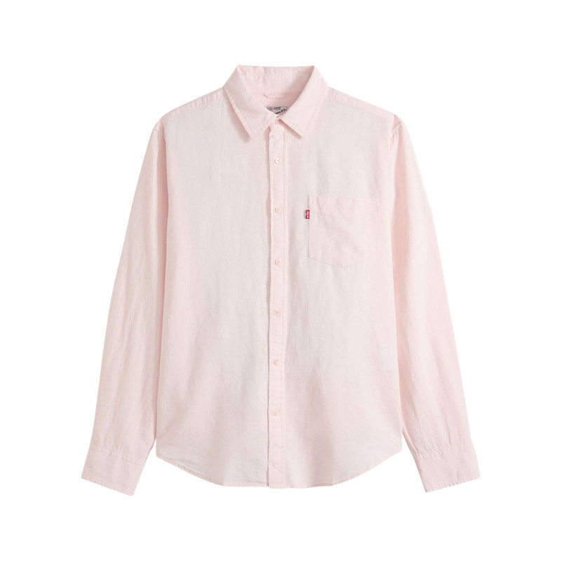 Levi's® - Chemise En Coton Rose à Coupe Droite Pourvue D'un Col à Revers - Rose Levi's® - Chemise En Coton Rose à Coupe Droite Pourvue D'un Col à Revers - Rose
