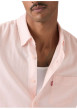 Thumbnail Chemise en coton rose à coupe droite pourvue d'un col à revers - Image 5