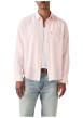 Thumbnail Chemise en coton rose à coupe droite pourvue d'un col à revers - Image 6
