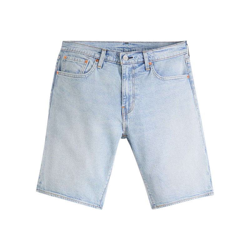 Levi's® - Short 405 En Coton Ciel Coupe Droite Pourvu De Coutures Contrastées Camel - Bleu Clair