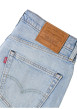 Thumbnail Short 405 en coton ciel coupe droite pourvu de coutures contrastées camel - Image 2