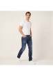 Thumbnail Jean 800/12 Jogg en coton mélangé bleu uni avec une coupe droite - Image 6