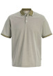 Thumbnail Polo olive uni avec une coupe droite et un col boutonné à manches courtes