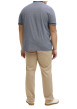 Thumbnail Polo marine uni avec une coupe droite et un col boutonné à manches courtes - Image 3