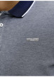 Thumbnail Polo marine uni avec une coupe droite et un col boutonné à manches courtes - Image 4