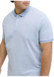 Thumbnail Polo en bleu ciel uni avec une coupe droite et un col boutonné - Image 4