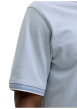 Thumbnail Polo en bleu ciel uni avec une coupe droite et un col boutonné - Image 5