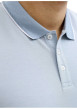 Thumbnail Polo en bleu ciel uni avec une coupe droite et un col boutonné - Image 7