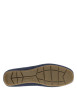 Thumbnail Mocassins Bicari en cuir bleu marine à talon plat avec un logo au talon - Image 5