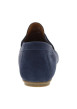 Thumbnail Mocassins Bicari en cuir bleu marine à talon plat avec un logo au talon - Image 6