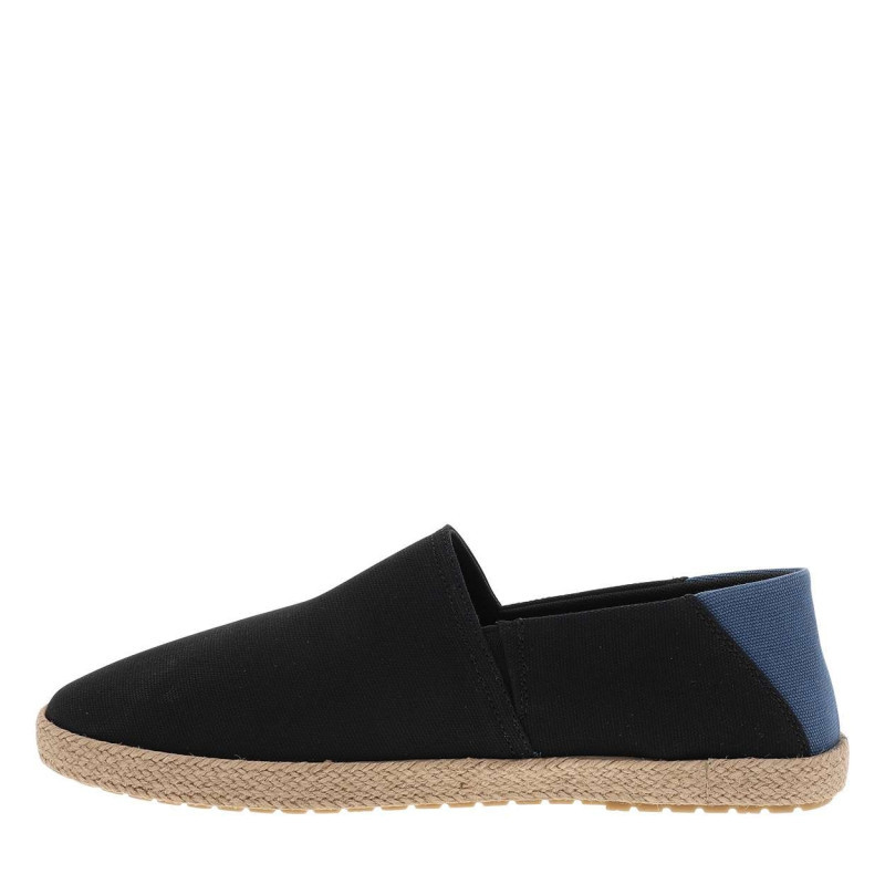 Tommy Hilfiger - Espadrilles Noires Avec Un à Talon Plat Et Fermeture Slip-on - Noir Tommy Hilfiger - Espadrilles Noires Avec Un à Talon Plat Et Fermeture Slip-on - Noir