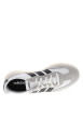 Thumbnail Baskets tennis blanches à talon plat avec une semelle translucide blanche - Image 4