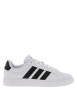 Thumbnail Baskets skate blanches à talon plat avec un logo en relief au talon