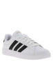 Thumbnail Baskets skate blanches à talon plat avec un logo en relief au talon - Image 3