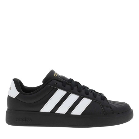 Baskets noire à talon plat avec des lacets et...