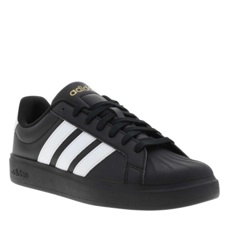 Baskets noire à talon plat avec des lacets et...