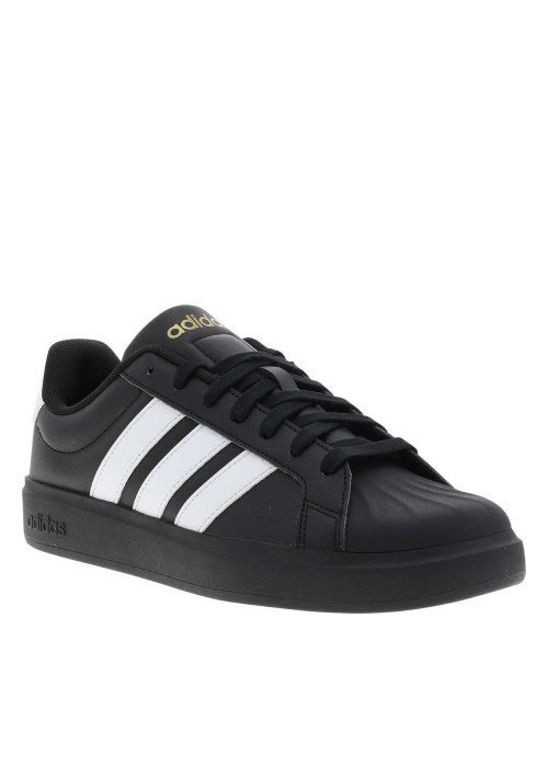 Baskets noire à talon plat avec des lacets et...