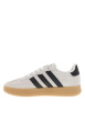 Thumbnail Baskets tennis beiges en cuir avec un talon plat et des lacets - Image 2