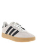 Thumbnail Baskets tennis beiges en cuir avec un talon plat et des lacets - Image 3