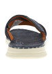 Thumbnail Claquettes bleu marine à semelle plate avec un logo imprimé sur l'avant - Image 6