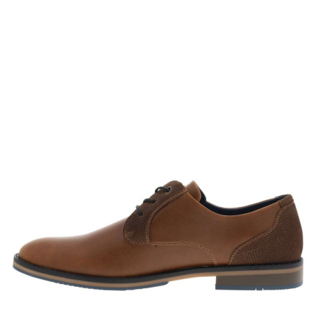 Derbies cognac à talon plat avec des lacets...