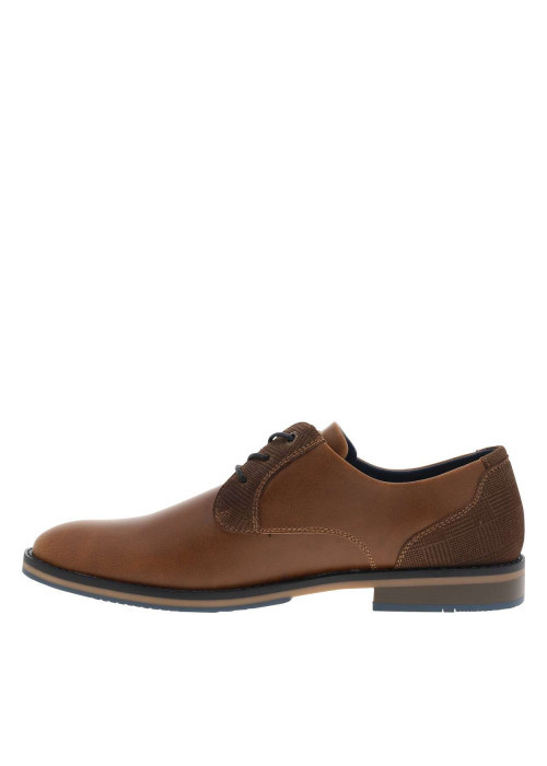 Derbies cognac à talon plat avec des lacets...