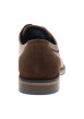 Thumbnail Derbies cognac à talon plat avec des lacets plats et des surpiqûres marine - Image 6