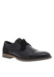 Thumbnail Derbies noires avec une semelle plate et une fermeture à lacets ronds - Image 3