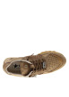 Thumbnail Baskets running en cuir brunes à talon plat et à lacets ronds - Image 4