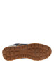 Thumbnail Baskets bleu marine à talon plat avec des lacets blancs et une semelle crantée - Image 5