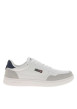 Thumbnail Baskets blanches à talon plat avec des lacets et logo brodé sur le côté