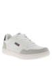 Thumbnail Baskets blanches à talon plat avec des lacets et logo brodé sur le côté - Image 3