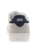 Thumbnail Baskets blanches à talon plat avec des lacets et logo brodé sur le côté - Image 6
