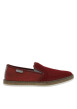 Thumbnail Espadrilles rouges à talon plat avec deux soufflets élastiqués