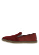 Thumbnail Espadrilles rouges à talon plat avec deux soufflets élastiqués - Image 2