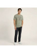 Thumbnail T-shirt en coton kaki avec un imprimé de la marque et une coupe droite - Image 4