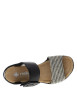 Thumbnail Nu-pieds noirs à semelle compensée haute et à boucle à ardillon - Image 4