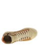 Thumbnail Tennis en cuir enduit léopard à talon plateau avec des lacets et un zip latéral - Image 4