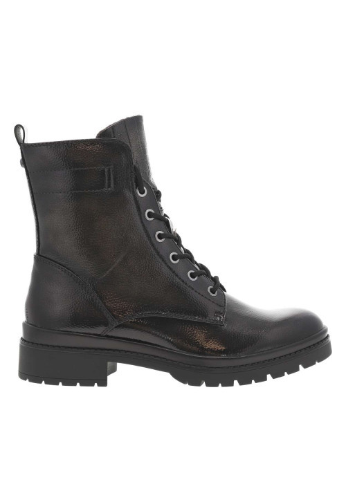 Bottines anthracite à talon décroché bas pourvues d'une fermeture zippée