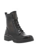 Thumbnail Bottines anthracite à talon décroché bas pourvues d'une fermeture zippée - Image 3