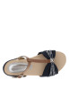 Thumbnail Nu-pieds bleu marine à semelle plate avec une fermeture à boucle à ardillon - Image 4