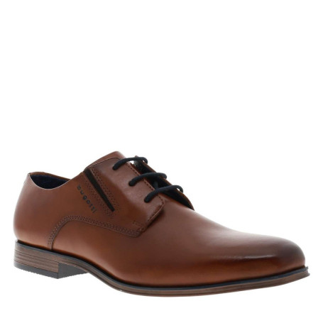 Derbies cognac en cuir avec un talon décroché...