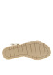 Thumbnail Nu-pieds or avec un talon compensé bas et une boucle à ardillon - Image 5