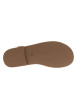 Thumbnail Nu-pieds caramel hauts en cuir avec un talon plat et une boucle à ardillon - Image 5