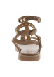Thumbnail Nu-pieds caramel hauts en cuir avec un talon plat et une boucle à ardillon - Image 6