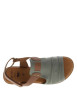 Thumbnail Nu-pieds vert à semelle plate avec une fermeture à bande auto-agrippante - Image 4